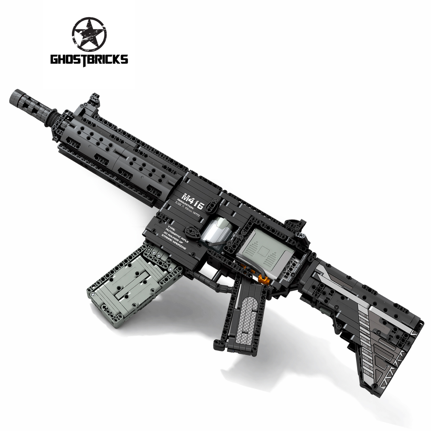 M416 Assault Rifle - 1188 Pieces + Motor